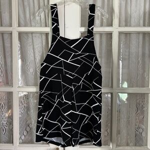 😉Bundle Days😉 Women’s Summer Romper Geometric Design Black White Shorts